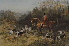 Load image into Gallery viewer, Framed Heywood Hardy Print “A Short Cut to the Meet” – Equestrian Fox Hunting Scene (32&quot; x 25&quot;)
