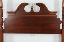 Load image into Gallery viewer, American Drew Queen Rice Carved Poster Bed – Solid Cherry
