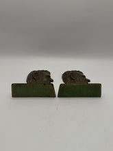 Load image into Gallery viewer, Abraham Lincoln Cast Metal Bookends Pair Bronze Tone Presidential Library Decor
