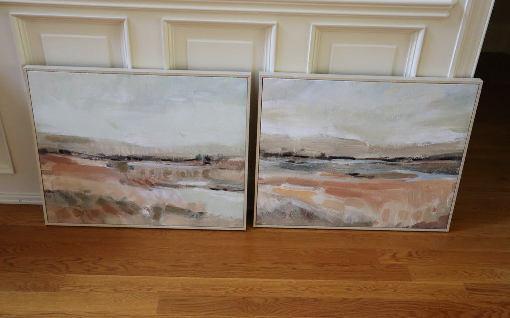 Pair of Abstract Landscape Canvas Art – 30