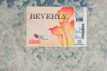 Load image into Gallery viewer, Beverly Ivory &amp; Blue Abstract Area Rug – 8' x 10' Contemporary Distressed Style Rug
