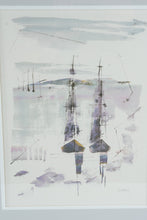 Load image into Gallery viewer, Alfred Birdsey Bermuda Sailboats Harbor Framed Artwork 21 x 27
