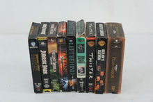 Load image into Gallery viewer, Vintage VHS Movie Lot 9 Batman Jurassic Park TMNT Twister Pearl Harbor Titan AE
