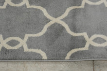 Load image into Gallery viewer, Adana Collection Gray Trellis Area Rug 5 x 7 Machine Made
