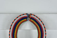 Load image into Gallery viewer, Maasai Beaded Collar Necklace Wall Hanging African Tribal Beadwork 44 Inch
