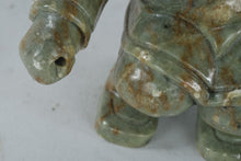 Load image into Gallery viewer, Alaska Inuit Soapstone Carving Hunter Figure With Bowl Signed A 4 Inch
