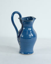 Load image into Gallery viewer, Handcrafted Studio Pottery Blue Glazed Pitcher – Signed A. Smith ’85 – Artisan Ceramic Jug
