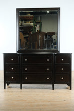 Load image into Gallery viewer, Carlyle Dresser with Mirror - Almot Black Finish
