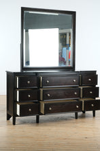 Load image into Gallery viewer, Carlyle Dresser with Mirror - Almot Black Finish
