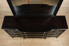 Load image into Gallery viewer, Carlyle Dresser with Mirror - Almot Black Finish

