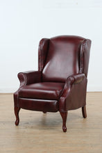 Load image into Gallery viewer, Alsace Burgundy Leather Wingback Recliner by Lane Furniture
