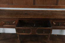 Load image into Gallery viewer, Oak Welsh-Style Potboard Dresser with Plate Rack and Spice Cupboards
