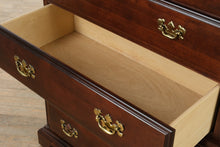 Load image into Gallery viewer, American Drew Chippendale-Style Cherry Highboy Dresser
