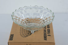 Load image into Gallery viewer, Vintage American Lady Love 8808 Glass 3 Toed Bowl Home Interiors 10 Inch
