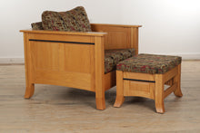 Load image into Gallery viewer, American Oak Arm Chair and Ottoman
