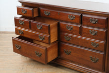 Load image into Gallery viewer, Vintage American Drew Traditional 9 Drawer Dresser with Mirror
