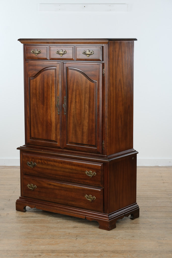 vintage armoire dresser American Drew Traditional Clothing Armoire – Solid Wood Storage Chest –  Craze Furniture and Antiques