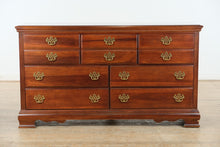 Load image into Gallery viewer, American Drew Solid Cherry Chippendale Dresser with Mirror – 64&quot; Wide
