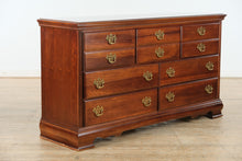 Load image into Gallery viewer, American Drew Solid Cherry Chippendale Dresser with Mirror – 64&quot; Wide
