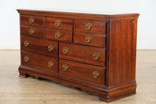 Load image into Gallery viewer, American Drew Solid Cherry Chippendale Dresser with Mirror – 64&quot; Wide
