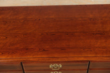Load image into Gallery viewer, American Drew Solid Cherry Chippendale Dresser with Mirror – 64&quot; Wide
