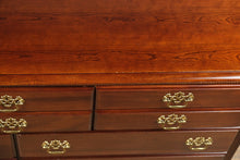 Load image into Gallery viewer, American Drew Solid Cherry Chippendale Dresser with Mirror – 64&quot; Wide
