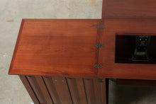 Load image into Gallery viewer, Amish Made Cherry Sewing Machine Cabinet with Fold Out Work Surface - Online Only
