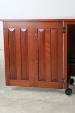 Load image into Gallery viewer, Amish Made Cherry Sewing Machine Cabinet with Fold Out Work Surface - Online Only
