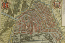 Load image into Gallery viewer, Antique Style Map of Amsterdam Framed Decorative Wall Art After Blaeu
