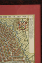 Load image into Gallery viewer, Antique Style Map of Amsterdam Framed Decorative Wall Art After Blaeu

