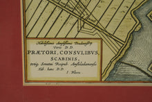 Load image into Gallery viewer, Antique Style Map of Amsterdam Framed Decorative Wall Art After Blaeu
