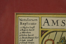 Load image into Gallery viewer, Antique Style Map of Amsterdam Framed Decorative Wall Art After Blaeu
