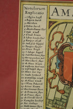 Load image into Gallery viewer, Antique Style Map of Amsterdam Framed Decorative Wall Art After Blaeu
