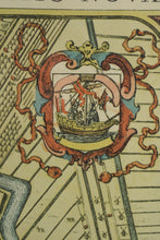 Load image into Gallery viewer, Antique Style Map of Amsterdam Framed Decorative Wall Art After Blaeu
