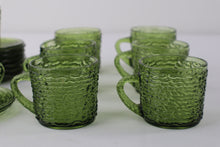 Load image into Gallery viewer, Anchor Hocking Soreno Avocado Cups and Saucers
