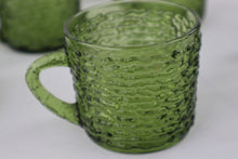 Load image into Gallery viewer, Anchor Hocking Soreno Avocado Cups and Saucers
