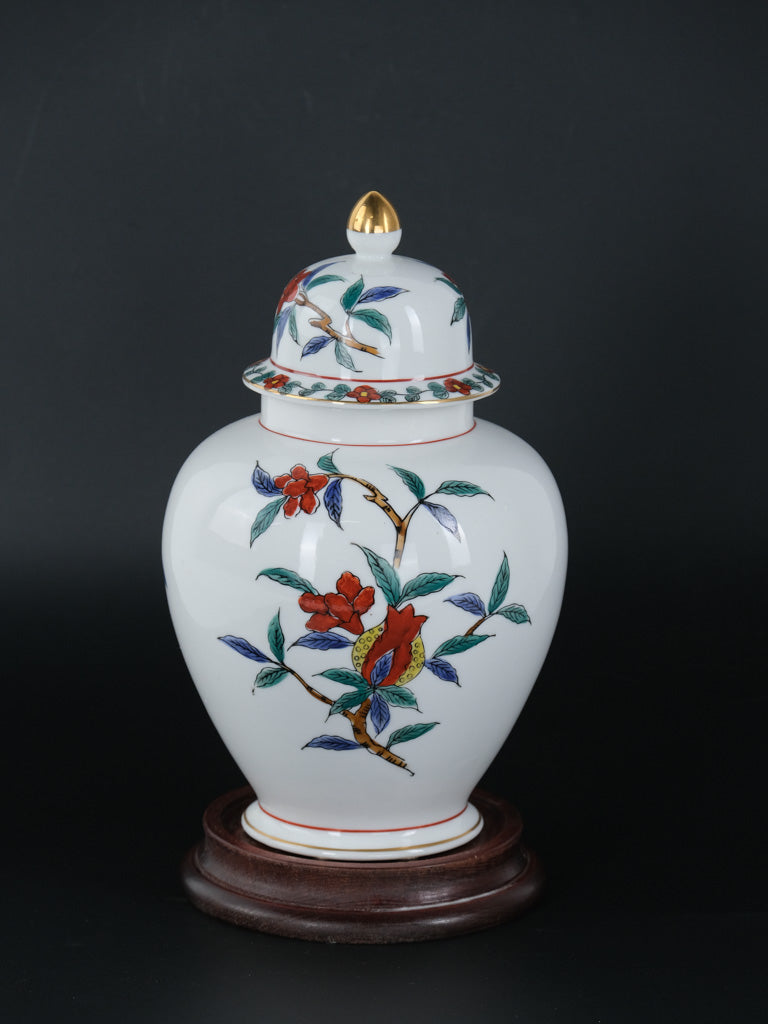Andrea by Sadek Lidded Floral Ginger Jar #8167