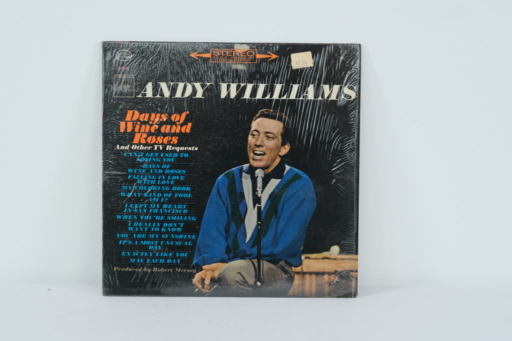 Andy Williams – Days of Wine and Roses (and Other TV Requests) Vinyl LP (Columbia CS 8815, 1963)