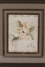 Load image into Gallery viewer, Magnolia and Rose on Cracked Linen - Cheri Blum
