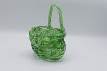 Load image into Gallery viewer, Block Crystal Angelina Green Glass Handbag Vase With Box
