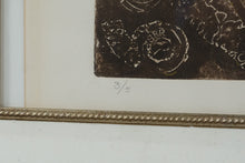 Load image into Gallery viewer, Anita Coffin Dammin Mycenae Limited Edition Abstract Etching Print Framed
