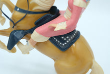 Load image into Gallery viewer, Vintage 1950&#39;s Hartland Annie Oakley and Rearing Palomino Horse
