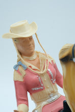 Load image into Gallery viewer, Vintage 1950&#39;s Hartland Annie Oakley and Rearing Palomino Horse
