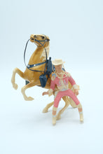 Load image into Gallery viewer, Vintage 1950&#39;s Hartland Annie Oakley and Rearing Palomino Horse
