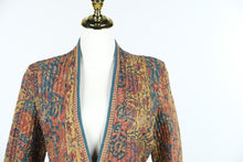 Load image into Gallery viewer, Vintage Anokhi India Quilted Block Print Cotton Long Jacket Coat Size M
