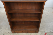 Load image into Gallery viewer, Antique Walnut Open Bookcase with Adjustable Shelves and Drawers
