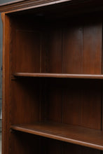 Load image into Gallery viewer, Antique Walnut Open Bookcase with Adjustable Shelves and Drawers
