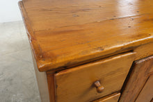 Load image into Gallery viewer, Antique Pine Four-Drawer Cabinet with Paneled Door and Original Patina
