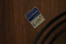 Load image into Gallery viewer, Antique German Vienna-Regulator Style Wall Clock – Biano Genève Dial, Carved Walnut Case
