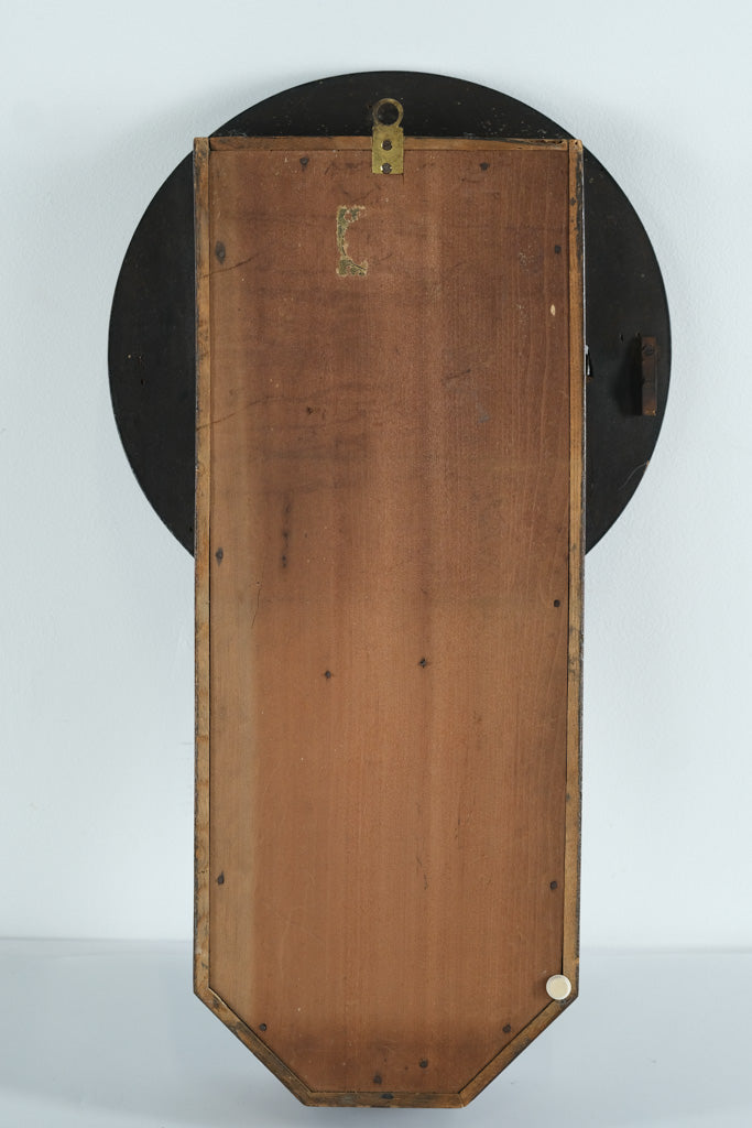 Antique Japanese Wall Clock – “M” Trade Mark – Wooden Schoolhouse